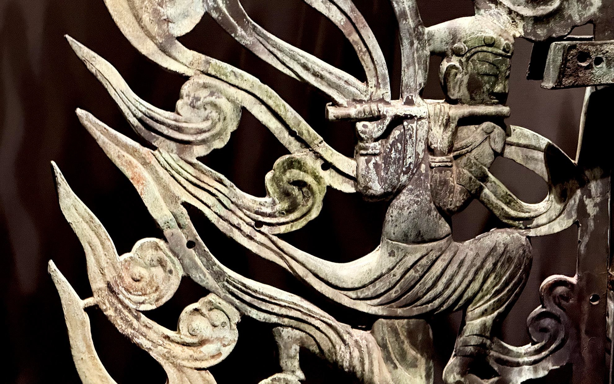 撮影OKだったのは薬師寺東塔の水煙。普通はこんなに間近で見られない。